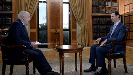 el presidente sirio durante la entrevista con BBC Siria: la comunicación con la coalición contra Daesh es indirecta